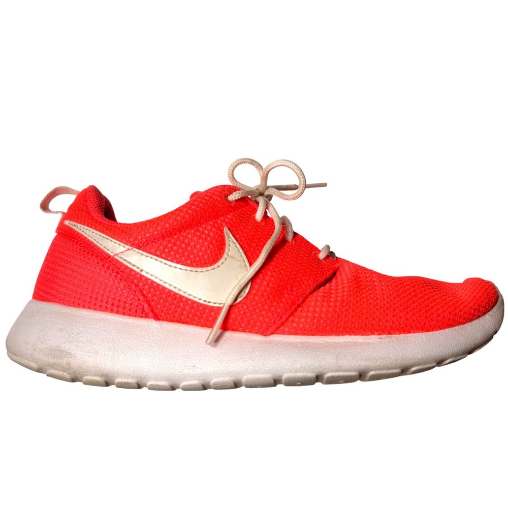 Nike Roshe Run GS Hyper Punch Glow in the Dark Pink Crimson 685608-600 Size 7Y